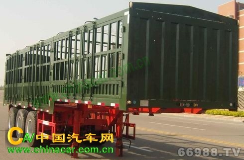 华驰泰骋 9.5米 33.9吨 3轴 仓栅式运输半挂车 LHT9400CLXYD