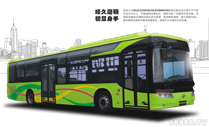 大宇GL6122HEVN1公交车